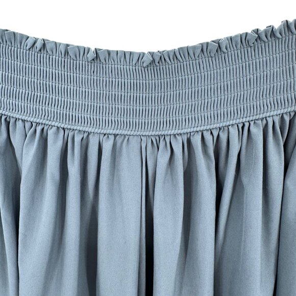 Athleta Womens Gray Lightweight Pockets Smocked Waist Flowy Skort Size M - Picture 4 of 10